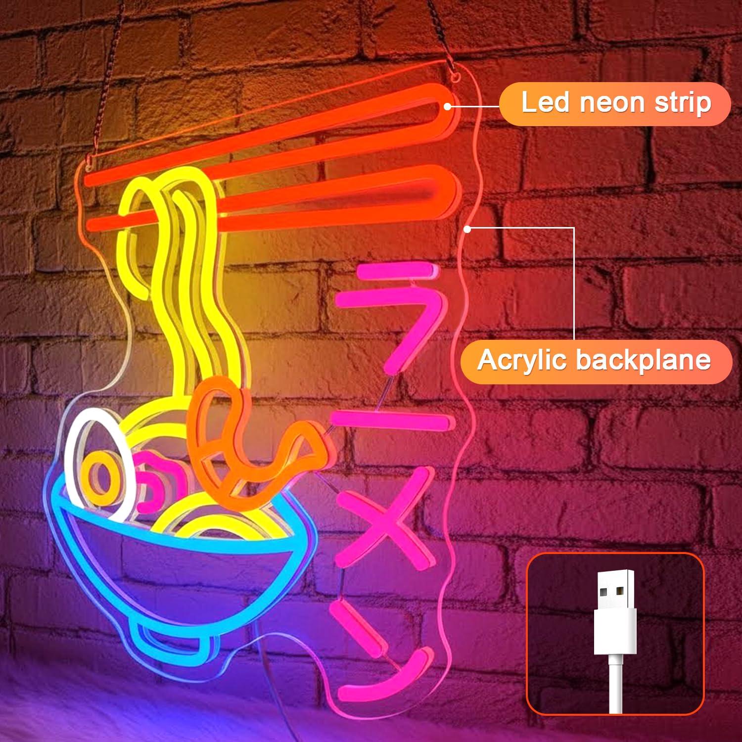 Ramen Neon Sign Japanese Noodl - Lighting Decor Room ulasan dan harga
