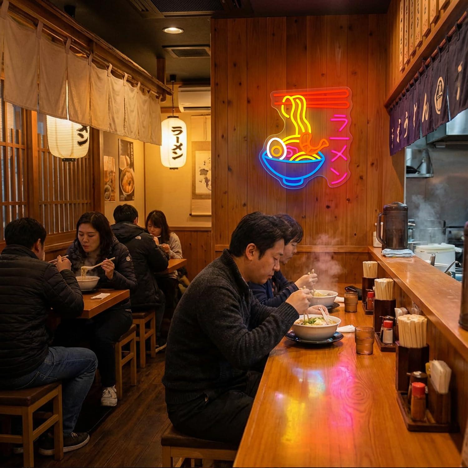 Ramen Neon Sign Japanese Noodl - Lighting Decor Room ulasan dan harga