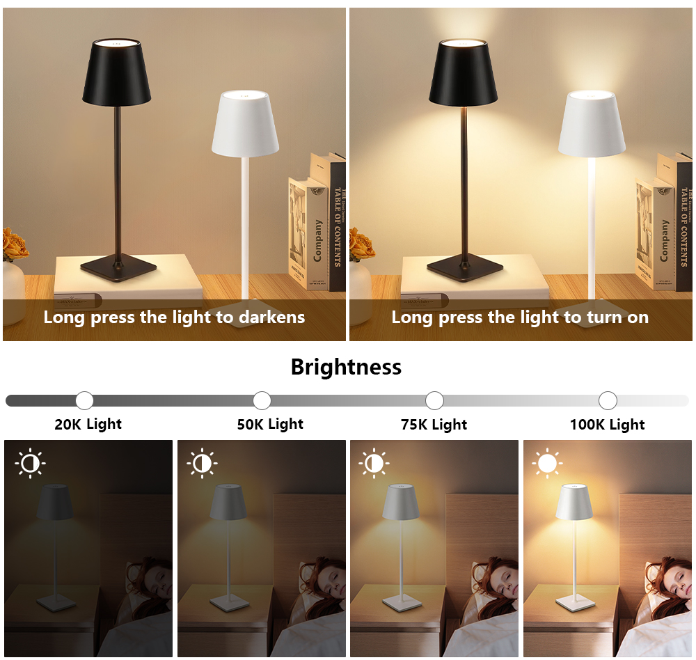 LED Rechargeable Desk Light Wi - Lighting Decor Room ulasan dan harga