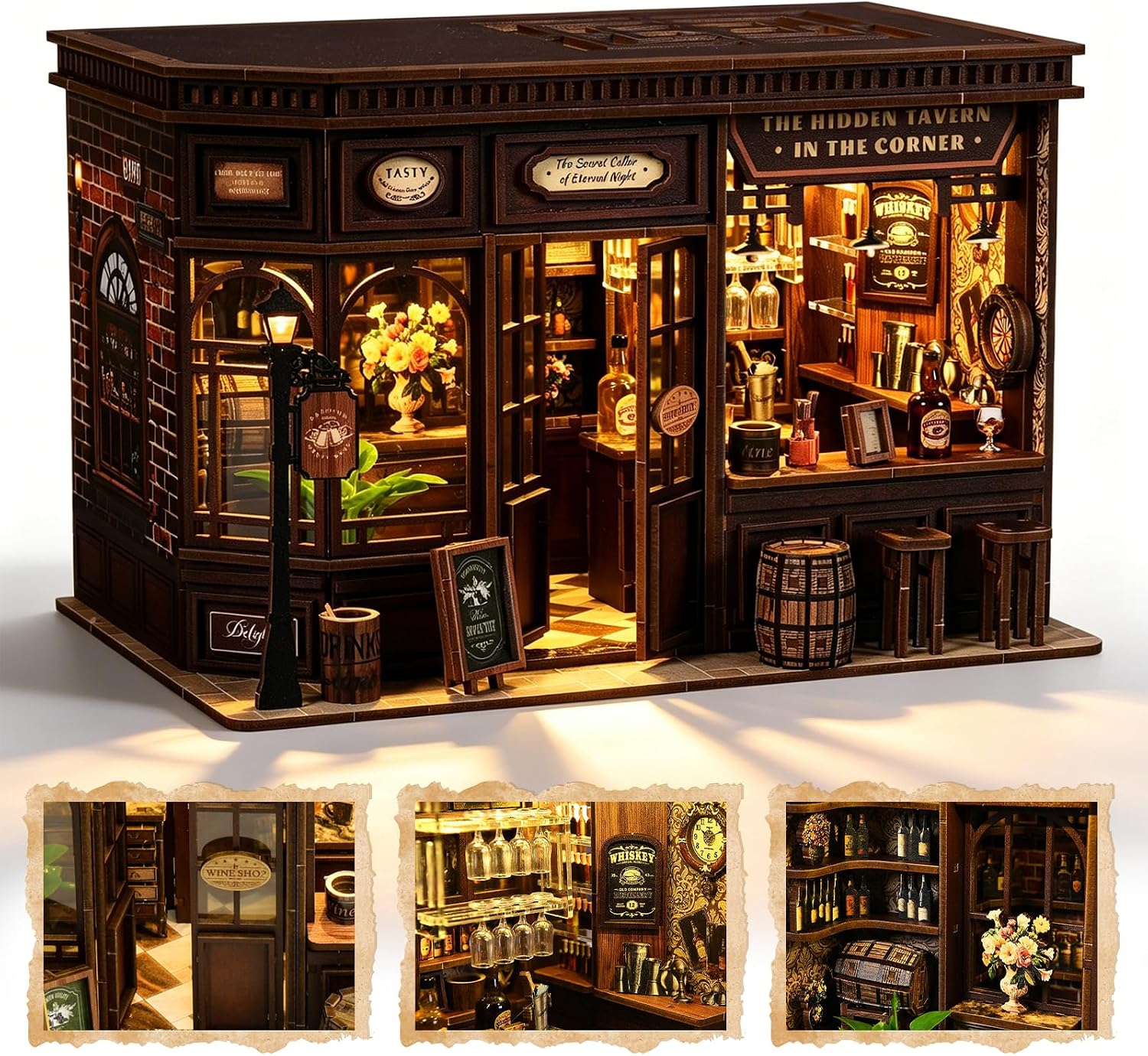 DIY Assembly, DIY Mini House H - Lighting Decor For House ulasan dan harga