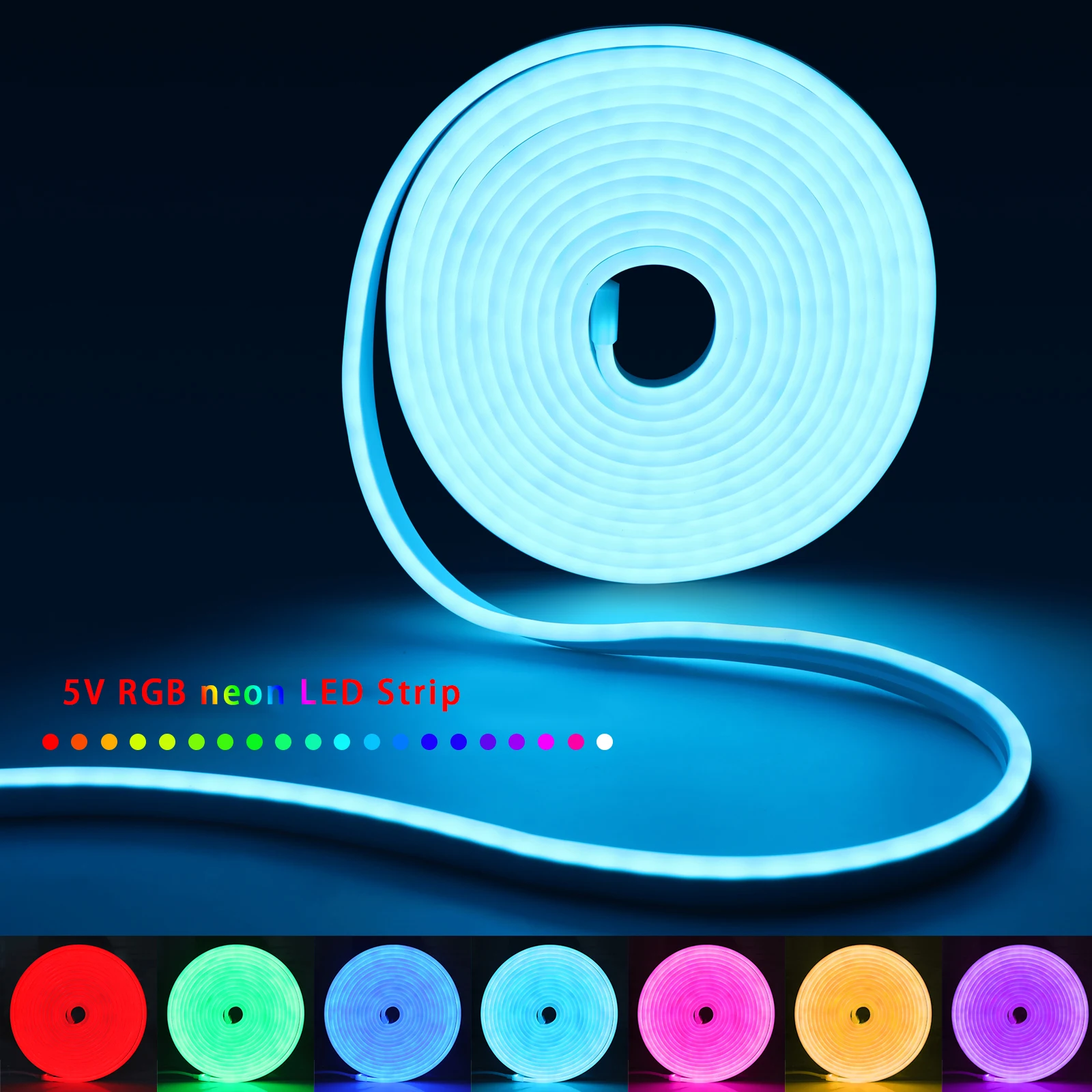 1-5m RGB LED Neon Strip Light  - Lighting Decor Room ulasan dan harga